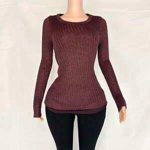 Apt. 9 Purple Knit Sweater